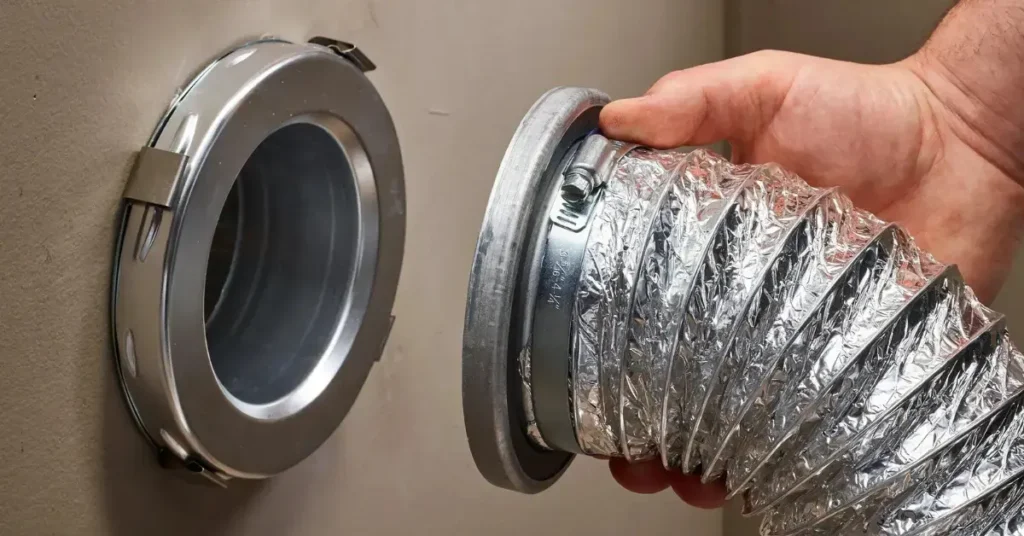 installing dryer vent pipe in wall