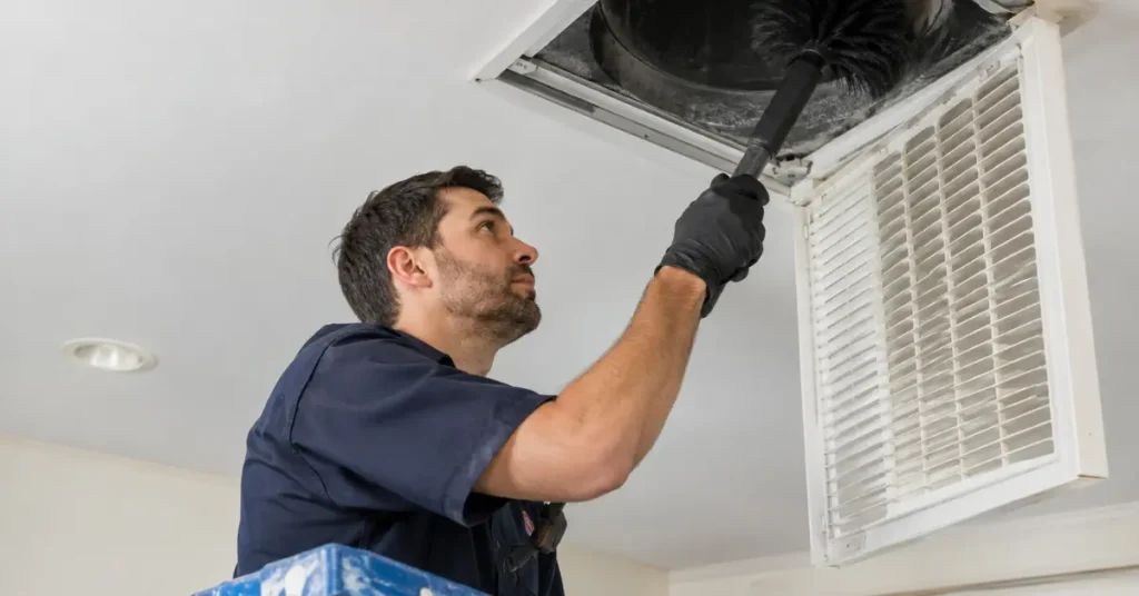 Mold treatment for air ducts